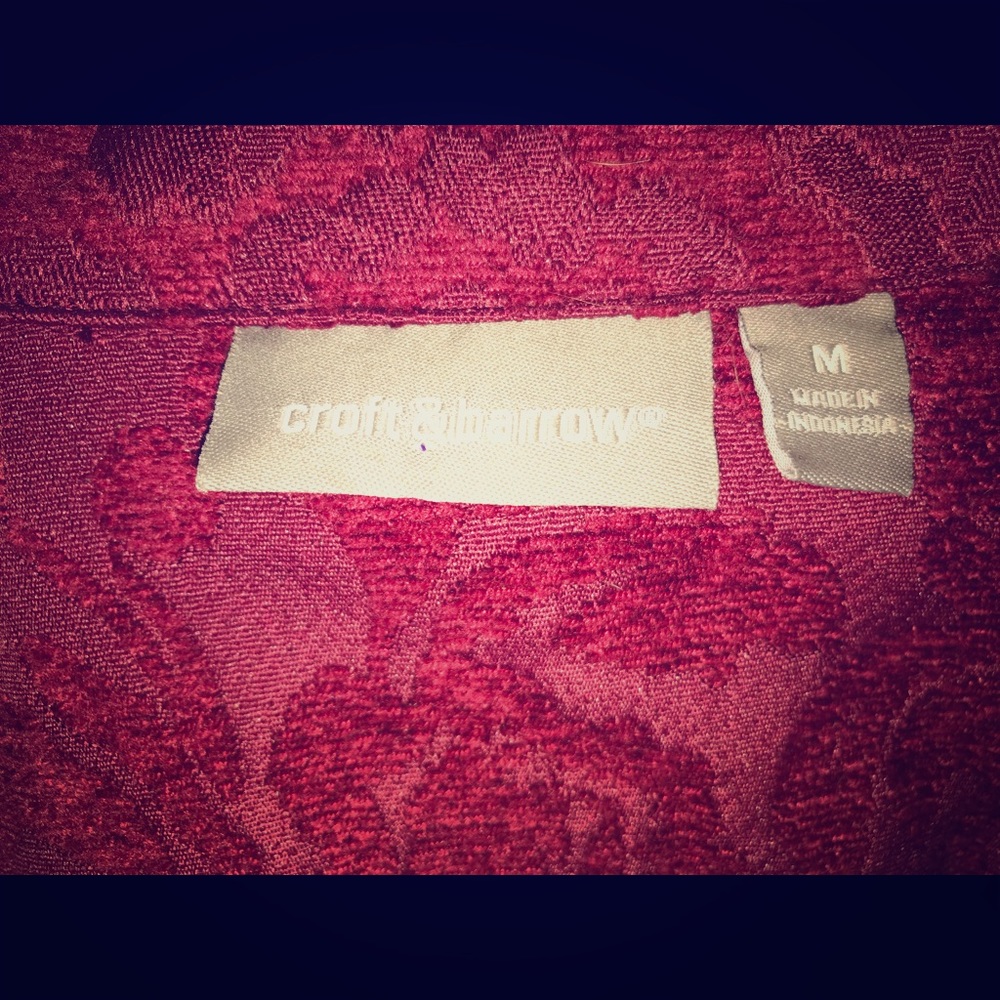 Croft & barrow red floral jacket